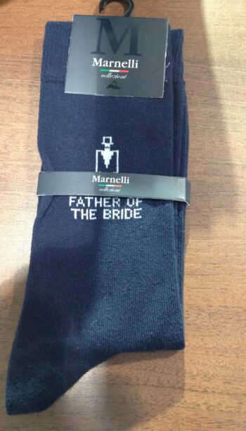 Navy Wedding socks